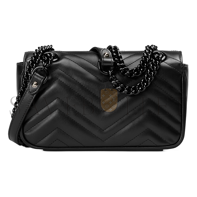 GUCCI GG MARMONT SMALL SHOULDER BAG ‎446744 DTDFV 1000 (22*13*6cm)